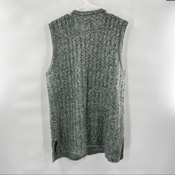 Extra point reference button down knit sweater vest 1X - Picture 6 of 10